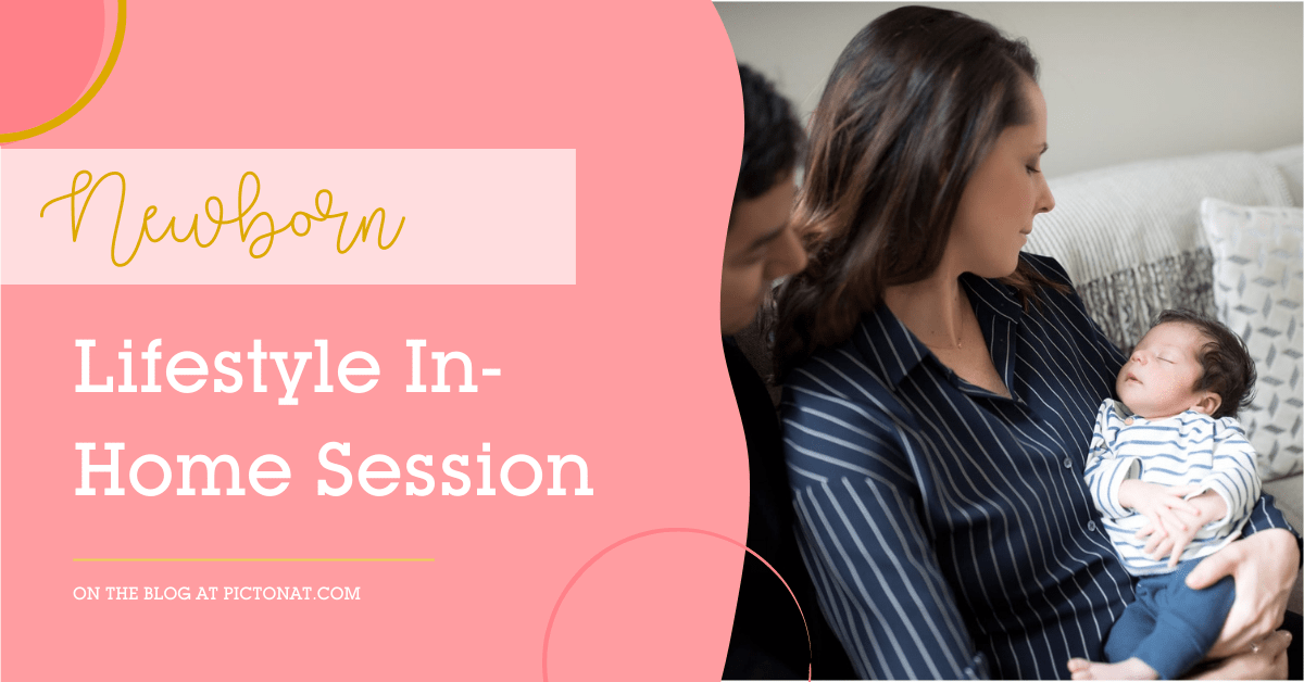 lifestyle newborn portrait